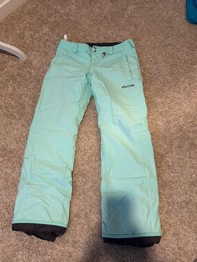Volcom Tiffany Blue Snow Pants Sz Medium